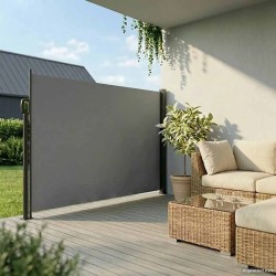 Auvent latéral rétractable anthracite 200x500 cm 562836562836