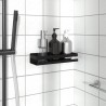 Étagère de douche noir mat acier inoxydable 304 brossé 562841562841