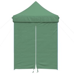 Tente de réception pliable escamotable 4 parois latérales vert 562845562845