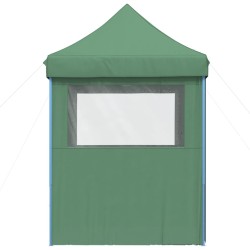 Tente de réception pliable escamotable 4 parois latérales vert 562845562845