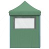 Tente de réception pliable escamotable 4 parois latérales vert 562845562845