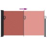 Auvent latéral rétractable terre cuite 120x500 cm 562852562852