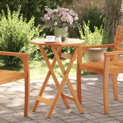 Table pliable de jardin Ø60x75 cm bois d'acacia massif 562853562853