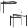 Tonnelle avec toit rétractable anthracite 3x3 m aluminium 562858562858