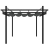 Tonnelle avec toit rétractable anthracite 3x3 m aluminium 562858562858