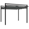Tonnelle avec toit rétractable anthracite 3x3 m aluminium 562858562858