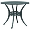 Table de jardin vert Ø90x75 cm aluminium coulé 562860562860