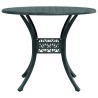 Table de jardin vert Ø90x75 cm aluminium coulé 562860562860