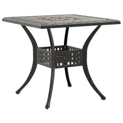 Table de jardin bronze 80x80x75 cm aluminium coulé 562861562861