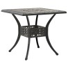 Table de jardin bronze 80x80x75 cm aluminium coulé 562861562861