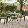 Table de jardin bronze 80x80x75 cm aluminium coulé 562861562861