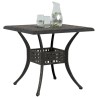 Table de jardin bronze 80x80x75 cm aluminium coulé 562861562861