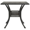 Table de jardin bronze 80x80x75 cm aluminium coulé 562861562861