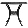 Table de jardin noir Ø90x75 cm aluminium coulé 562862562862