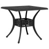 Table de jardin noir 80x80x75 cm aluminium coulé 562863562863