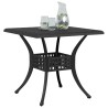 Table de jardin noir 80x80x75 cm aluminium coulé 562863562863
