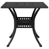 Table de jardin noir 80x80x75 cm aluminium coulé 562863562863