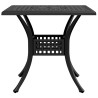Table de jardin noir 80x80x75 cm aluminium coulé 562863562863
