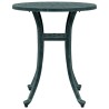 Table de jardin vert Ø48x53 cm aluminium coulé 562865562865