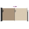 Auvent latéral rétractable taupe 100x500 cm 562872562872