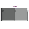 Store latéral rétractable Anthracite 100 x 500 cm 562873562873