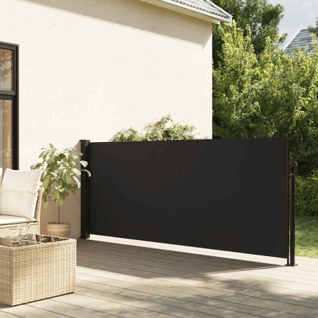 Auvent latéral rétractable noir 120x500 cm 562874562874