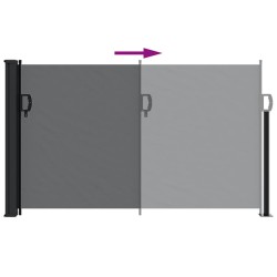 Auvent latéral rétractable noir 120x500 cm 562874562874