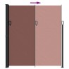 Auvent latéral rétractable marron 220x300 cm 562877562877
