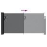 Auvent latéral rétractable noir 100x300 cm 562879562879