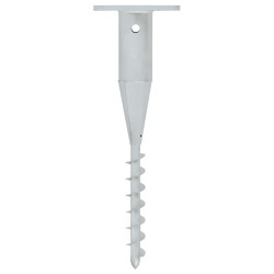 Base de parasol enterré avec tringle 16x16x52 cm acier 562882562882