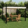 Tonnelle de jardin avec toit rétractable crème 3x3 m aluminium 562886562886