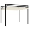 Tonnelle de jardin avec toit rétractable crème 3x3 m aluminium 562886562886