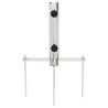 Base de parasol avec piquets de sol Ø32-38 mm argenté acier 562892562892