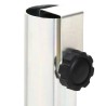 Base de parasol avec piquets de sol Ø32-38 mm argenté acier 562892562892