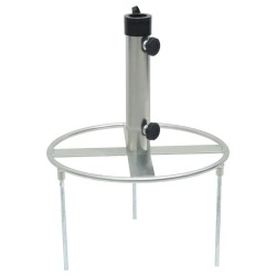 Base de parasol avec piquets de sol Ø38/48 mm argenté acier 562893562893