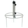Base de parasol avec piquets de sol Ø38/48 mm argenté acier 562893562893