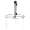Base de parasol avec piquets de sol Ø38/48 mm argenté acier 562893562893