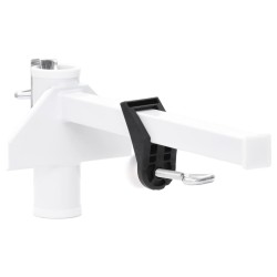 Pince à parasol pour balcon blanc 38 mm acier 562894562894