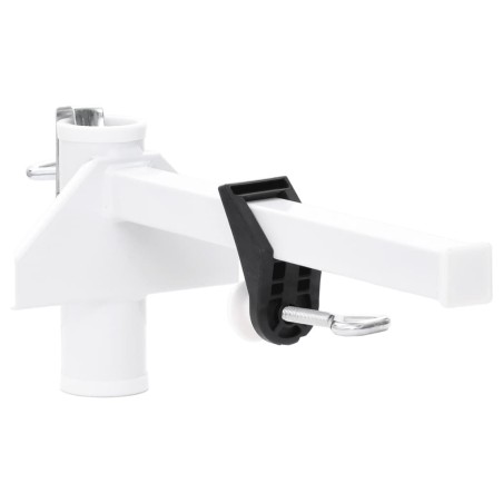 Pince à parasol pour balcon blanc 38 mm acier 562894562894