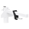 Pince à parasol pour balcon blanc 38 mm acier 562894562894