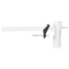 Pince à parasol pour balcon blanc 38 mm acier 562894562894