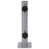 Base de parasol pour mât Ø32/34/38 mm argenté acier 562896562896
