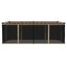 Tonnelle avec parois en filet taupe 6x3 m acier 562897562897