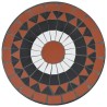 Table de bistro mosaïque terre cuite blanc Ø50x70 cm céramique 562899562899
