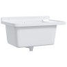 Évier utilitaire pour montage murale blanc 60x40x28 cm résine 562902562902