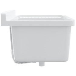 Évier utilitaire pour montage murale blanc 60x40x28 cm résine 562902562902