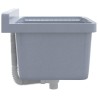 Lavabo pour montage murale gris 50x35x24 cm résine 562903562903