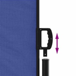 Auvent latéral rétractable bleu 120x500 cm 562906562906