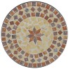 Table de bistro mosaïque terre cuite blanc Ø50x70 cm céramique 562909562909