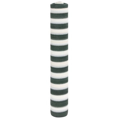 Filet brise-vue vert et blanc 1,5x10 m PEHD 75 g/m² 562910562910